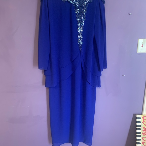 Cobalt blue gown by Ursula  Sz 16 - Picture 1 of 9